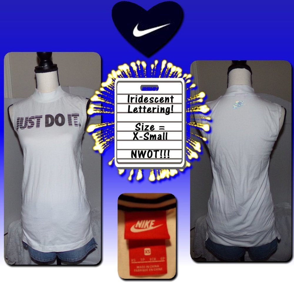 BOGO! IRIDESCENT LETTERS! Nike Muscle Tank {L15}